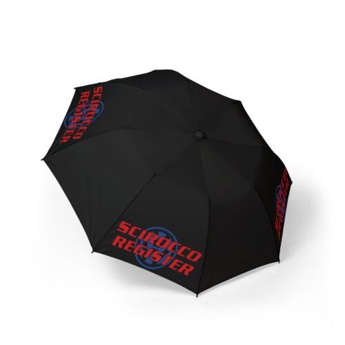 Foldable Umbrella — 'Scirocco Register' Semi-Automatic Compact Rain Umbrella